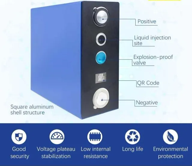 3.2V 210Ah LF280K Prismatic Sodium-Ion Battery Cell