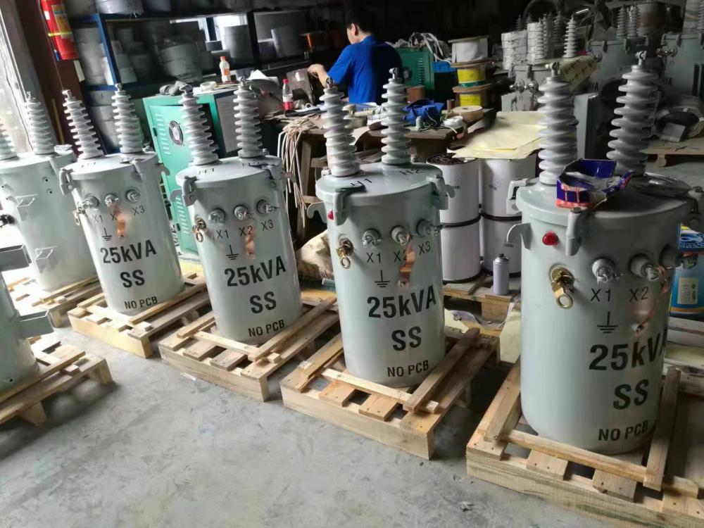 25KVA single phase pole mounted transformers for 13.8kv China Manufacturer