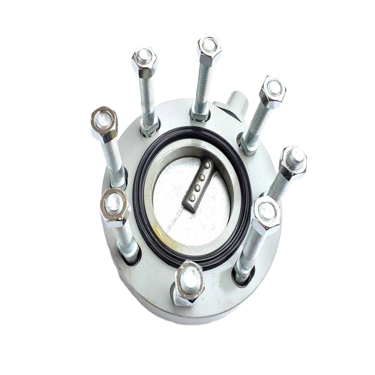 Square/round cast iron butterfly valve DN80 DN100 China Manufacturer