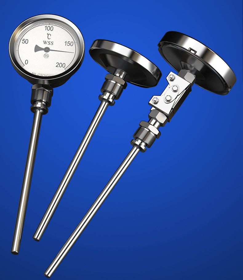 Oil level anti-vibration bimetal thermometer China Manufacturer