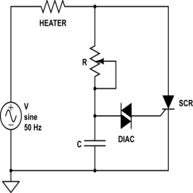 scr for heater control
